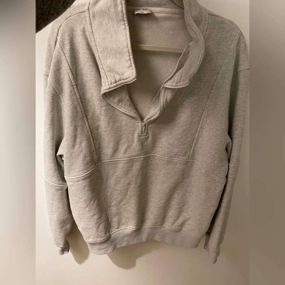 Sarah’s day white fox boutique quarter zip